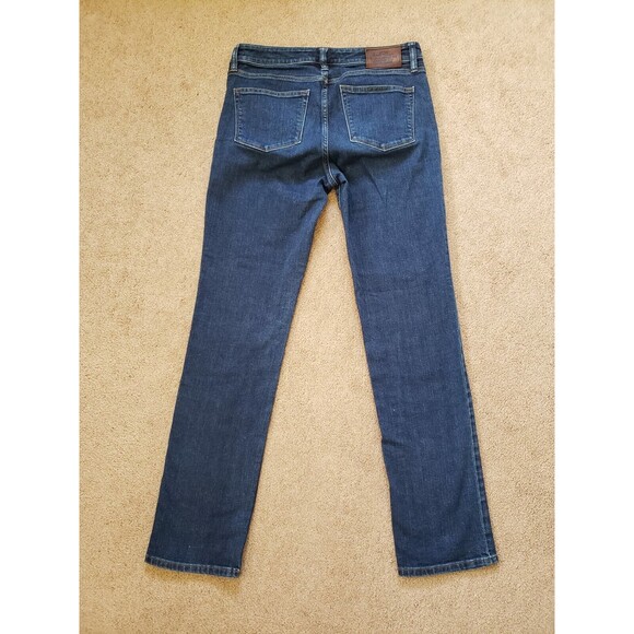 LRL Lauren Jeans Co Modern Straight Dark Blue Jeans Women's Size 4 - Picture 2 of 12